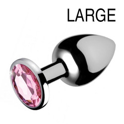 Booty Sparks Plug bijou Gem Rose 8 x 4 cm